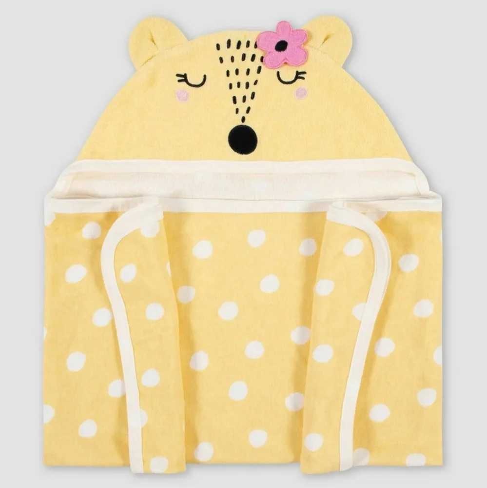 Gerber Baby Fox Hooded Bath Towel Wrap